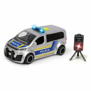 Žaislinė policijos mašinėlė 15 cm su radaru, šviesos ir garso efektais | Citroenas | Dickie 3713010